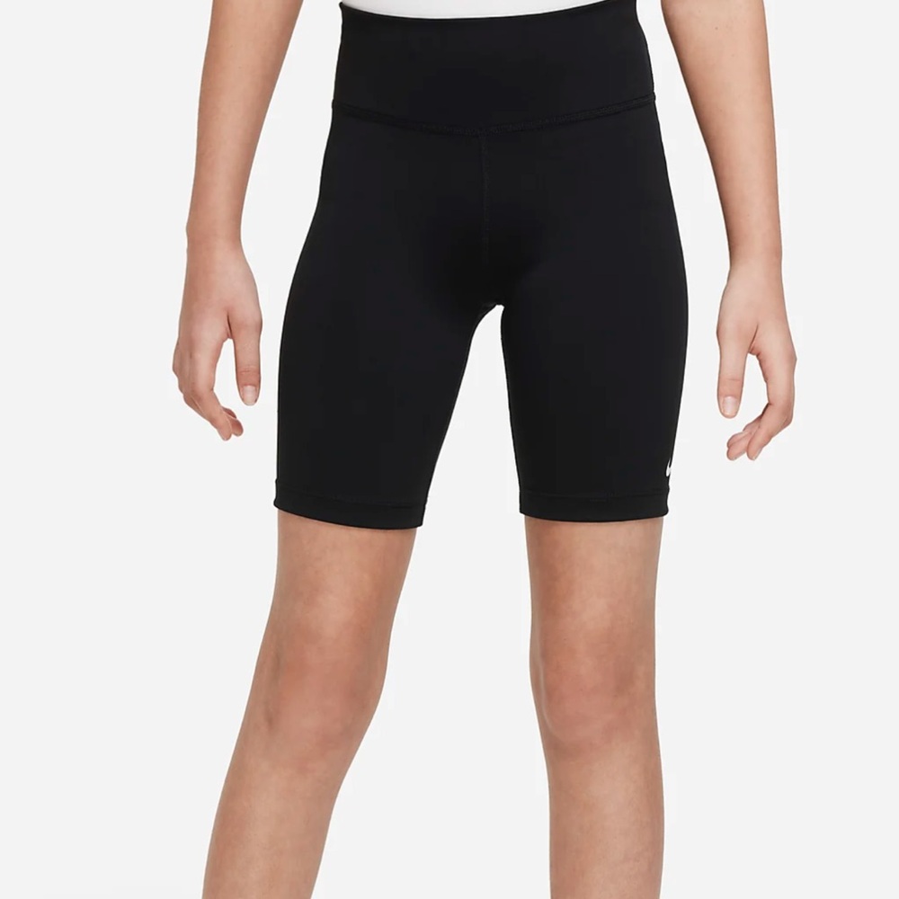 New Youth Nike Black High Rise 9 Inch Bike Shorts Size Girls Large